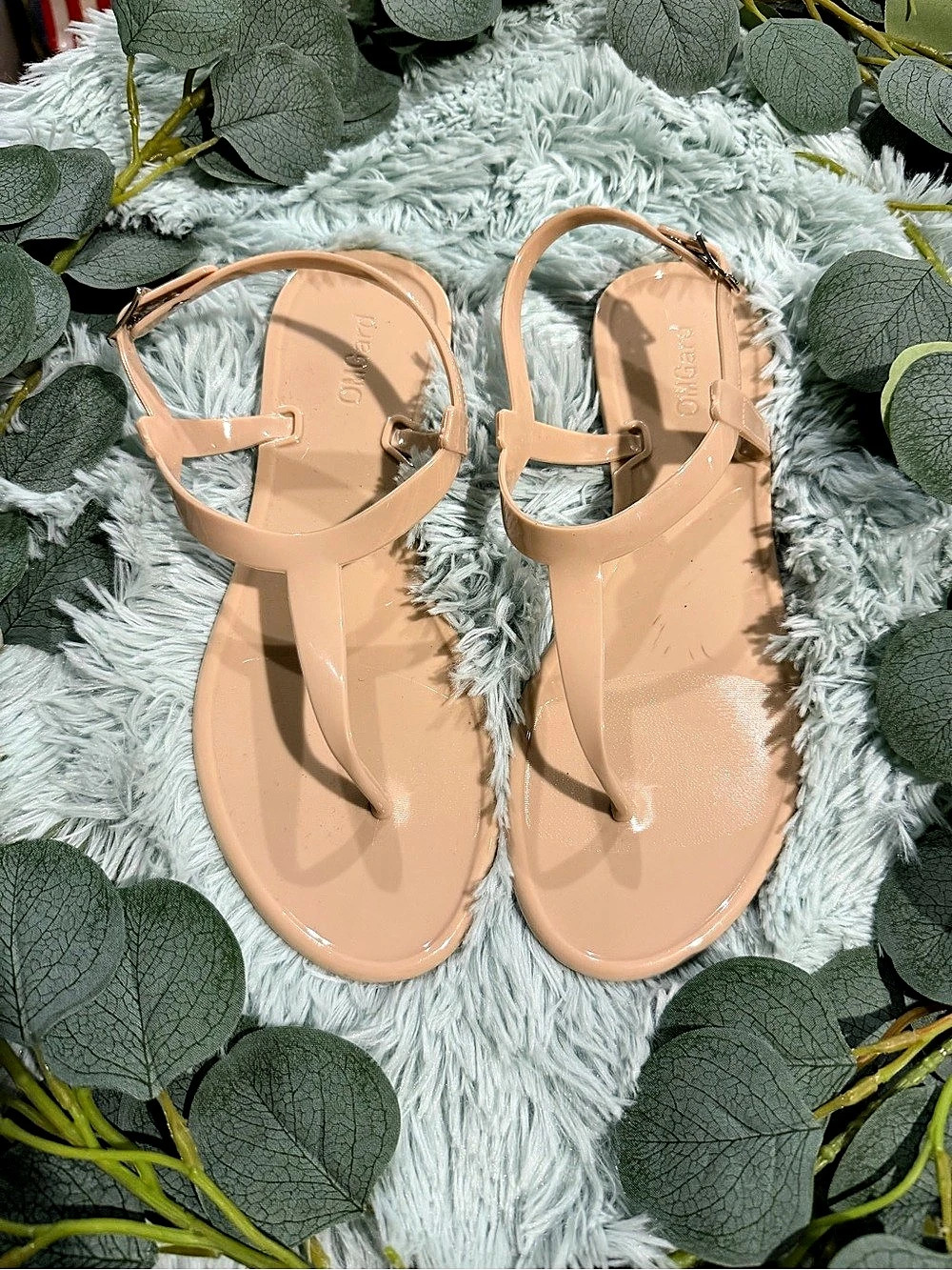 China Strappy Flat Sandals in Pink US 8 Like New